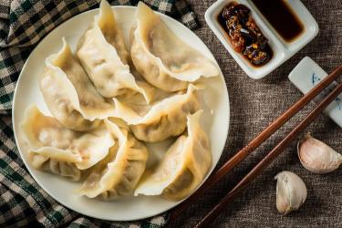 image for a Traditional Chinese New Year Dumplings and Dishes