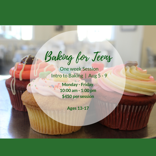 image for a Intro to Baking for Teens Series
