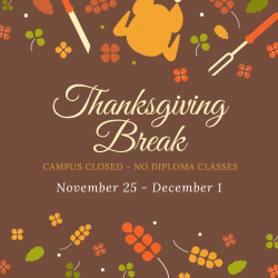 The image for THANKSGIVING BREAK!